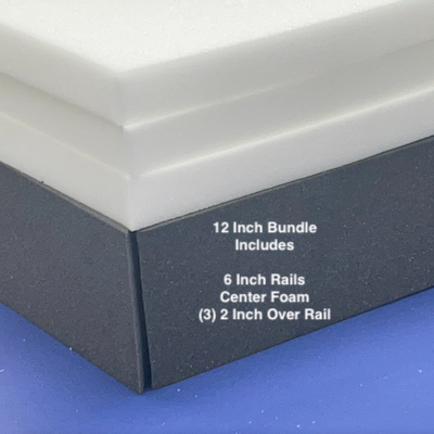 12 Inch Support Foam Bundle - Rails Inserts & Center Foam Divider